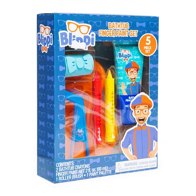 blippi® bathtub finger paint set 5-piece