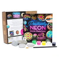 positively neon rock painting craft kit