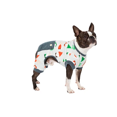 plush holiday pet pajamas