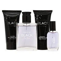 aquarius black for men pour homme  3-piece gift set