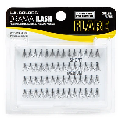 l.a. colors® dramatilash flare false eyelash kit 56-piece set