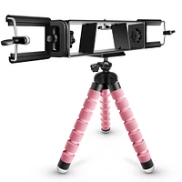 exclusive Dixie & Charli collection dual phone tripod - pink