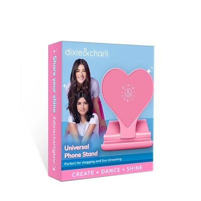 exclusive Dixie & Charli collection heart shape universal phone stand