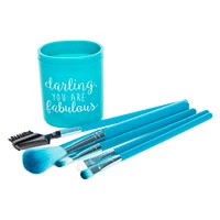 makeup brush set with holder