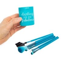 makeup brush set with holder