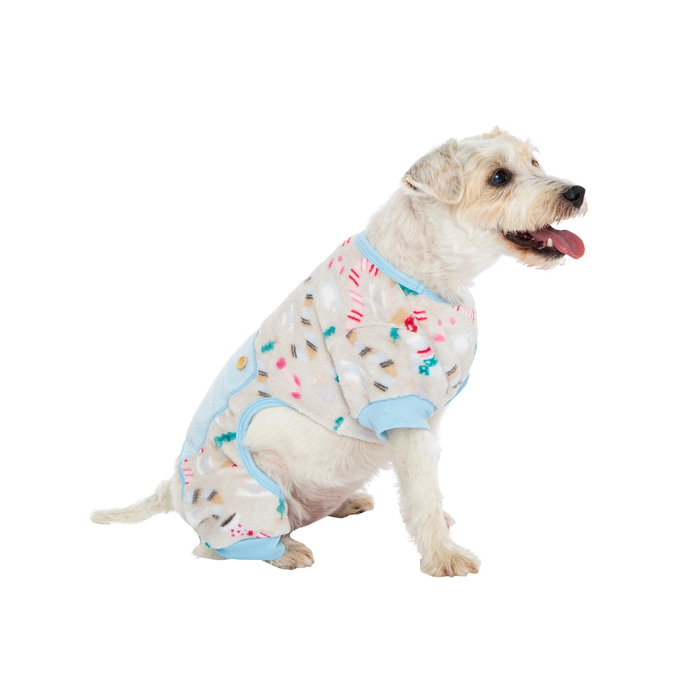 plush winter pet pajamas