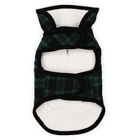 holiday plaid pet jacket