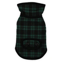 holiday plaid pet jacket