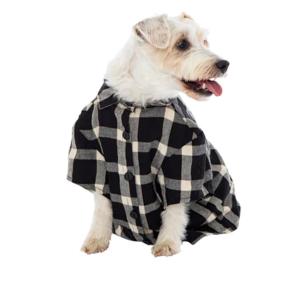 plaid flannel dog shirt