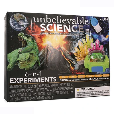 unbelievable science 6-in-1 experiments STEM kit