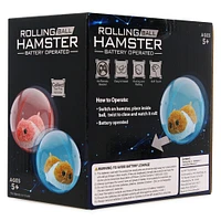 rolling hamster ball plush toy, battery operated