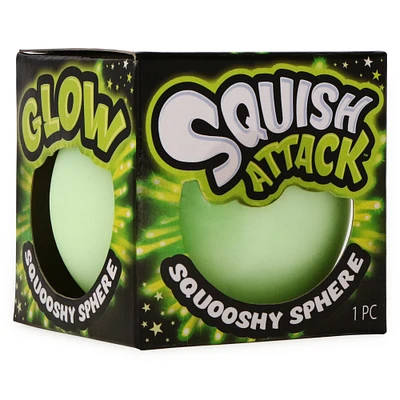 squish attack™ glow the dark squooshy sphere