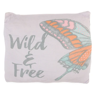 butterfly throw pillow 14in