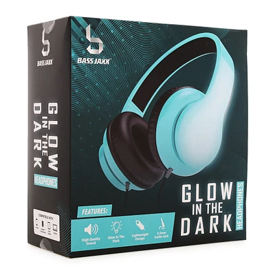 glow the dark wired headphones