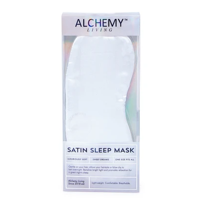 alchemy living™ white satin sleep mask