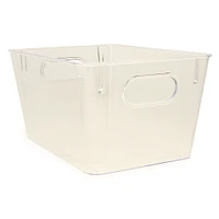 small clear storage container 10in x 7in