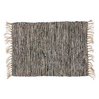 wool & jute throw rug 2ft x 3ft