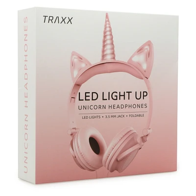 LED light up headphones - unicorn/cat