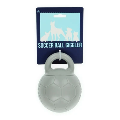 soccer ball giggler dog toy