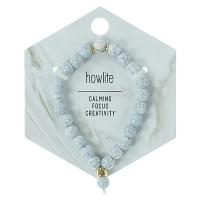 howlite-style bead bracelet