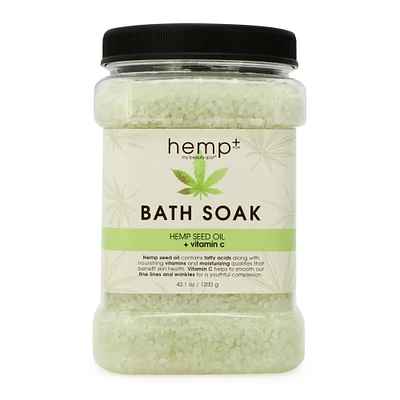 hemp+ bath soak with hemp oil & vitamin C 42oz