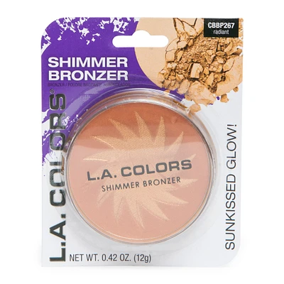 l.a. colors® shimmer bronzer powder - radiant