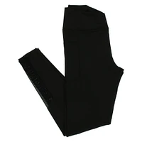 black high waist crossover leggings - large