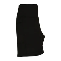 black high waist bike shorts w/ pockets - medium
