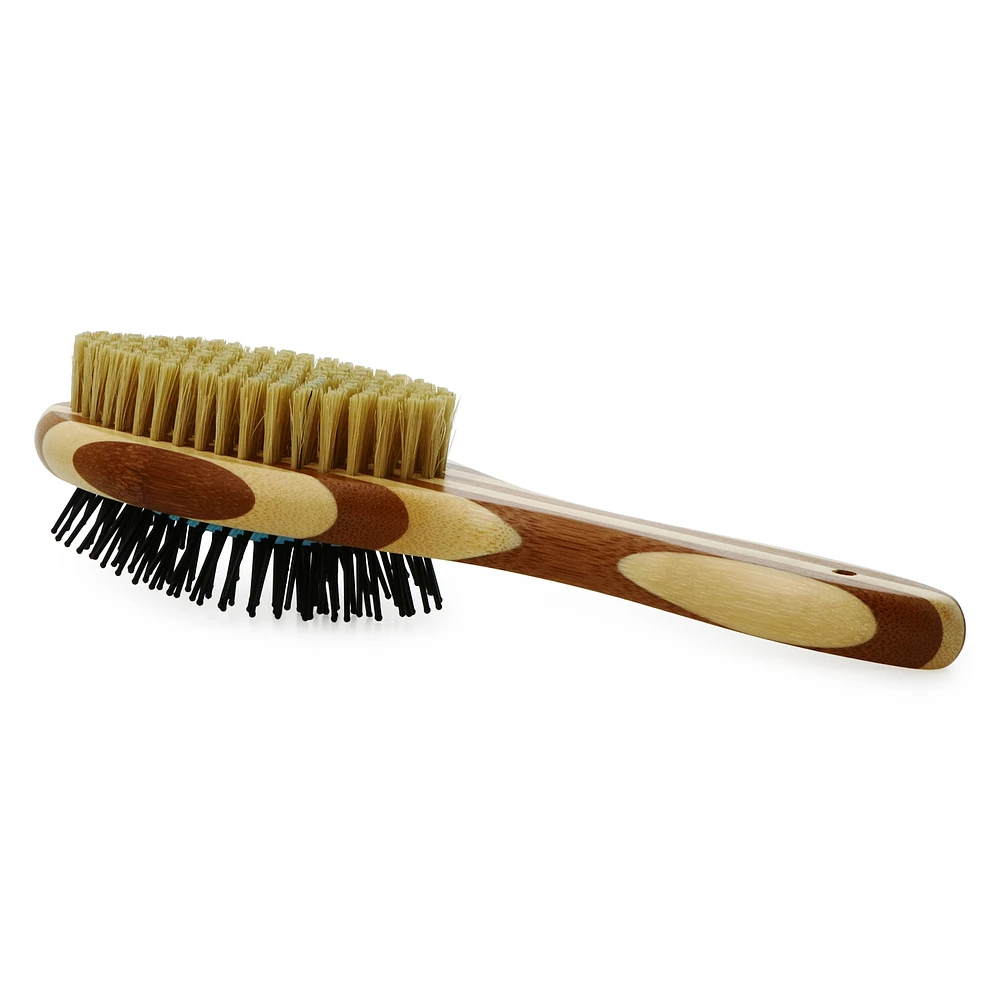 bamboo double sided pet grooming brush