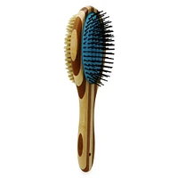 bamboo double sided pet grooming brush