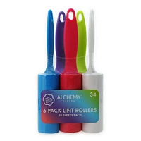 alchemy living™ 5-pack lint rollers, 30 sheets each