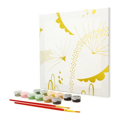 paint by numbers canvas with foil reflections art set