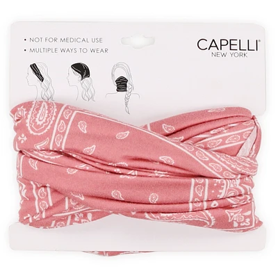 pink bandana multi-use neck gaiter