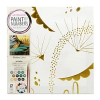 paint by numbers canvas with foil reflections art set