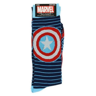 marvel® captain america™ crew socks 2-pack