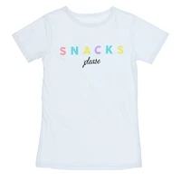 juniors 'snacks please' graphic tee