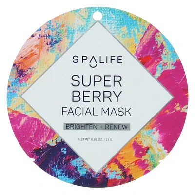 spa life™ super berry facial mask 0.81oz