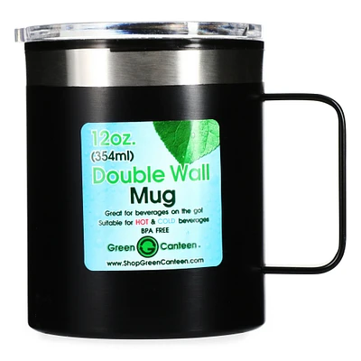 green canteen® double wall stainless steel mug 12oz