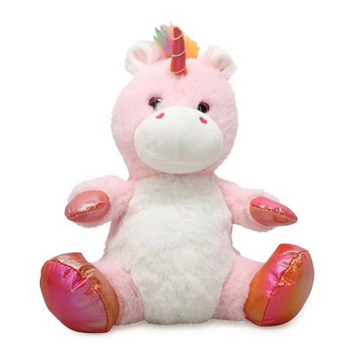 sitting stuffed animal 9in dinosaur or unicorn