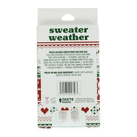sweater weather press-on nails 18-piece set
