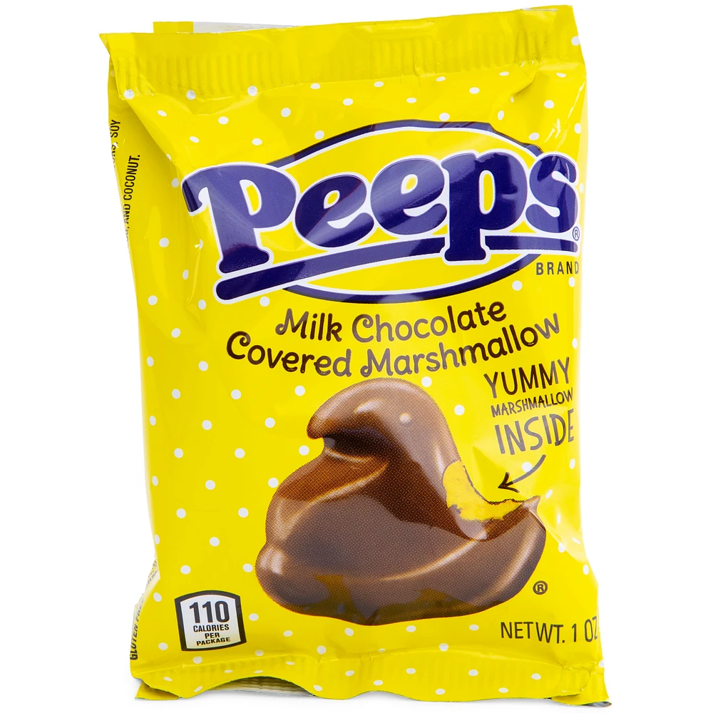 peeps® milk chocolate covered marshmallow chick 1oz