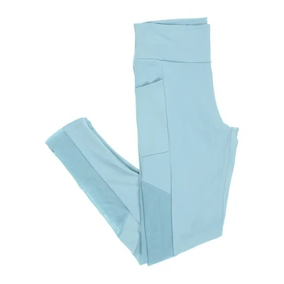 series-8 fitness™ blue mesh high waist leggings