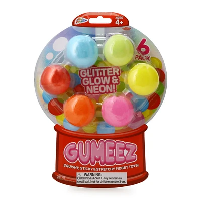 gumeez squishy fidget toys 6-pack