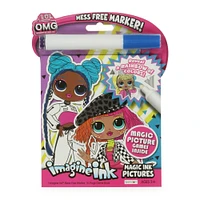 l.o.l. surprise!™ o.m.g. imagine ink® magic pictures mess-free coloring book