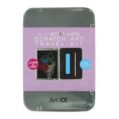 mini scratch art travel kit