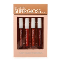bella pierre® super gloss quad 4-piece color lip gloss set