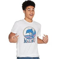 malibu, california dolphin graphic tee - small