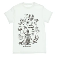 yoga skeleton graphic tee