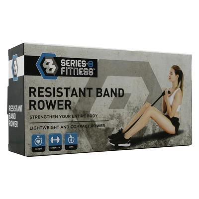 series-8 fitness™ resistance band rower