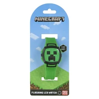 minecraft™ creeper flashing LCD watch